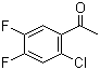 structure of CAS# 121872-94-4, 2'-氯-4',5'-二氟苯乙酮