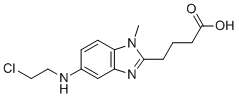 CAS # 1219709-86-0, Deschloroethyl bendamustine, 4-[5-(2-chloroethylamino)-1-methylbenzimidazol-2-yl]butanoic acid