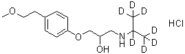 CAS 登录号：1219798-61-4, (±)-美托洛尔-d<sub>7</sub> 盐酸盐