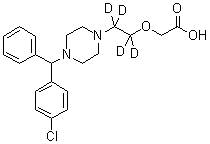 CAS 登录号：1219803-84-5, 四氘代西替利嗪