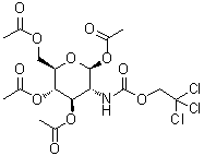 CAS # 122210-05-3, 1,3,4,6-Tetra-O-acetyl-2-deoxy-2-(2,2,2-trichloroethoxycarbonylamino)-beta-D-glucopyranoside