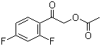 structure of CAS# 122263-03-0, 2-Acetyloxy-1-(2,4-difluorophenyl)ethanone