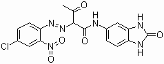CAS # 12236-62-3, Pigment Orange 36, 2-[(4-Chloro-2-nitrophenyl)azo]-N-(2,3-dihydro-2-oxo-1H-benzimidazol-5-yl)-3-oxobutyramide, C.I. 11780
