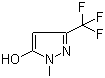 structure of CAS# 122431-37-2, 1-Methyl-3-(trifluoromethyl)-1H-pyrazol-5-ol