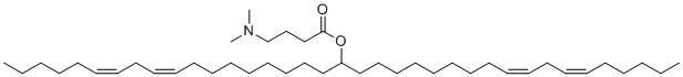 structure of CAS# 1224606-06-7, (6Z,9Z,28Z,31Z)-Heptatriaconta-6,9,28,31-tetraen-19-yl 4-(dimethylamino)butanoate