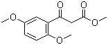 structure of CAS# 1225553-37-6, 2,5-二甲氧基-beta-氧代苯丙酸甲酯