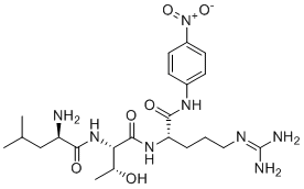structure of CAS# 122630-72-2, D-Leucyl-L-threonyl-N-(4-nitrophenyl)-L-argininamide
