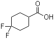 structure of CAS# 122665-97-8, 4,4-二氟环己甲酸