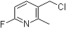 structure of CAS# 1227587-12-3, 3-(氯甲基)-6-氟-2-甲基吡啶