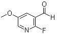 structure of CAS# 1227597-35-4, 2-氟-5-甲氧基-3-吡啶甲醛