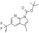 CAS 登录号：1228183-72-9, 3-碘-5-(三氟甲基)-1H-吡咯并[2,3-b]吡啶-1-羧酸叔丁酯