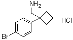 structure of CAS# 1228878-45-2, 1-(4-溴苯基)环丁烷甲胺盐酸盐