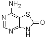 structure of CAS# 122970-56-3, 7-氨基噻唑并[4,5-d]嘧啶-2(3H)-酮