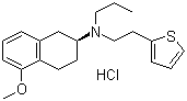 structure of CAS# 1232344-37-4, N-丙基-N-[(2S)-1,2,3,4-四氢-5-甲氧基-2-萘基]-2-噻吩乙胺盐酸盐