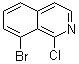 structure of CAS# 1233025-78-9, 8-溴-1-氯异喹啉