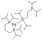 structure of CAS# 123333-45-9, Bis[1,3-bis(diisopropylphosphino)propane]palladium