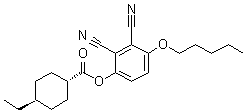 CAS 登录号：1234032-17-7, 反式-4-乙基环己烷羧酸 2,3-二氰基-4-(戊氧基)苯基酯