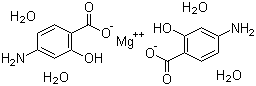 CAS # 123465-67-8, p-Aminosalicylic acid magnesium salt, 4-Amino-2-hydroxybenzoic acid magnesium salt (2:1) tetrahydrate