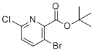 CAS 登录号：1235036-15-3, 3-溴-6-氯吡啶-2-甲酸叔丁酯