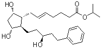 CAS # 1235141-39-5, trans-(15S)-Latanoprost, (5E)-7-[(1R,2R,3R,5S)-3,5-Dihydroxy-2-[(3S)-3-hydroxy-5-phenylpentyl]cyclopentyl]-5-heptenoic acid 1-methylethyl ester