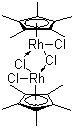 structure of CAS# 12354-85-7, 二氯(五甲基环戊二烯基)合铑(III)二聚体