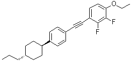 CAS # 123560-57-6, 1-Ethoxy-2,3-difluoro-4-[[4-(trans-4-propylcyclohexyl)phenyl]ethynyl]benzene