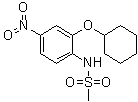 structure of CAS# 123653-11-2, N-[2-(环己基氧基)-4-硝基苯基]甲烷磺酰胺