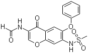 CAS 登录号：123663-49-0, 艾拉莫德, N-[3-(甲酰胺基)-4-氧-6-苯氧基-4H-1-苯并吡喃-7-基]甲烷磺酰胺