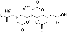 CAS # 12389-75-2, Sodium hydrogen ferric DTPA, Sodium hydrogen ferric diethylenetriaminepentaacetate, Diethylenetriaminepentaacetic acid ferric-sodium complex
