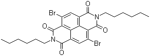 structure of CAS# 1239327-73-1, 4,9-二溴-2,7-二己基苯并[lmn][3,8]菲罗啉-1,3,6,8(2H,7H)-四酮