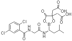 structure of CAS# 1239908-20-3, Ixazomib citrate