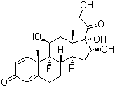 structure of CAS# 124-94-7, Triamcinolone