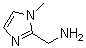 structure of CAS# 124312-73-8, 1-Methyl-2-imidazolemethanamine