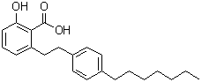 structure of CAS# 1243583-85-8, 2-[2-(4-庚基苯基)乙基]-6-羟基苯甲酸