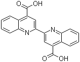 structure of CAS# 1245-13-2, 2,2'-联喹啉-4,4'-二羧酸