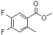 structure of CAS# 1245515-60-9, 4,5-Difluoro-2-methylbenzoic acid methyl ester