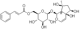 CAS # 1245572-24-0, (1S,4aS,5R,7S,7aR)-1,4a,5,6,7,7a-hexahydro-4a,5,7-trihydroxy-7-methylcyclopenta[c]pyran-1-yl beta-D-Glucopyranoside 6-[(2E)-3-phenyl-2-propenoate]