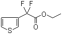 CAS # 1245643-36-0, Ethyl 2,2-difluoro-2-(thiophen-3-yl)acetate, alpha,alpha-Difluoro-3-thiopheneacetic acid ethyl ester