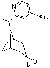 structure of CAS# 1245647-05-5, 2-(1-(8-氮杂螺[双环[3.2.1]辛烷-3,2'-环氧乙烷]-8-基)乙基)异烟腈