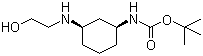 CAS # 1245647-72-6, tert-Butyl (1S,3R)-3-(2-hydroxyethylamino)cyclohexylcarbamate