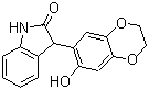 structure of CAS# 1245647-80-6, 3-(2,3-二氢-7-羟基-1,4-苯并二恶烷-6-基)-1,3-二氢-2H-吲哚-2-酮