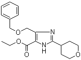 CAS # 1245649-48-2, Ethyl 4-((benzyloxy)methyl)-2-(tetrahydro-2H-pyran-4-yl)-1H-imidazole-5-carboxylate