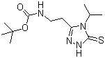 structure of CAS# 1245806-45-4, (2-(4-异丙基-5-硫代-4,5-二氢-1H-1,2,4-三唑-3-基)乙基)氨基甲酸叔丁酯