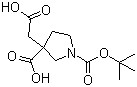 CAS # 1245807-92-4, 3-(Carboxymethyl)-1,3-pyrrolidinedicarboxylic acid 1-(tert-butyl) ester
