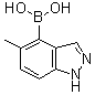 structure of CAS# 1245816-10-7, (5-甲基-1H-吲唑-4-基)硼酸