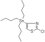 structure of CAS# 1245816-11-8, 2-氯-4-(三丁基锡烷基)噻唑