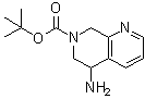 structure of CAS# 1245915-28-9, 5-Amino-5,8-dihydro-1,7-naphthyridine-7(6H)-carboxylic acid 1,1-dimethylethyl ester