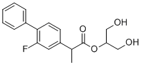 CAS # 124635-86-5, Flurbiprofen Impurity 6, 1,3-Dihydroxy-2-propanyl 2-(2-fluoro-4-biphenylyl)propanoate