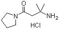 structure of CAS# 1246471-46-4, 3-氨基-3-甲基-1-(1-吡咯烷基)-1-丁酮盐酸盐