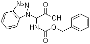 structure of CAS# 124676-19-3, (Benzotriazol-1-yl)(benzyloxycarbonylamino)acetic acid